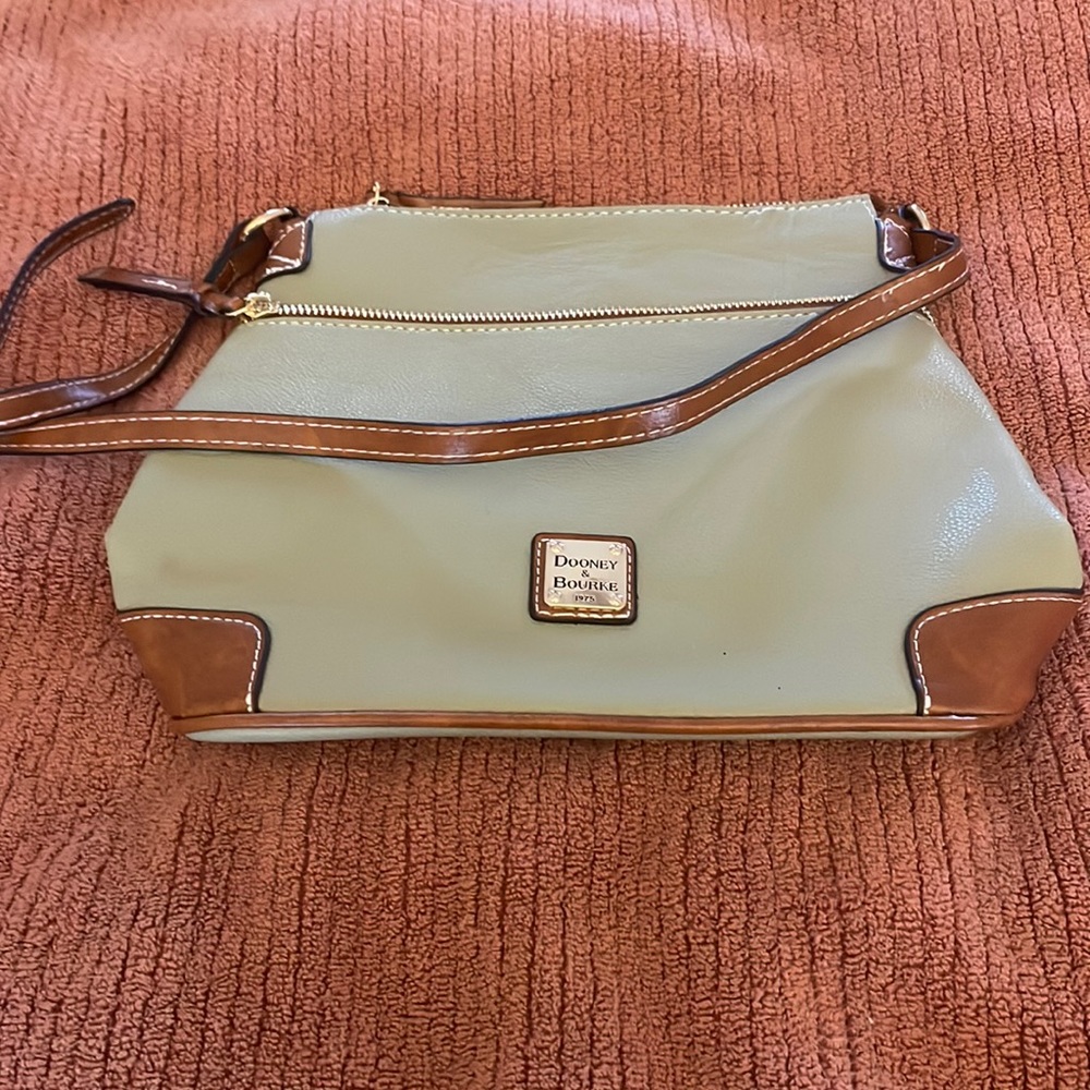 Dooney and Bourke crossbody bag!!  Light sage green.